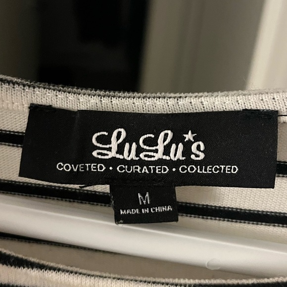 Law Bender black and ivory striped dress - Picture 3 of 8